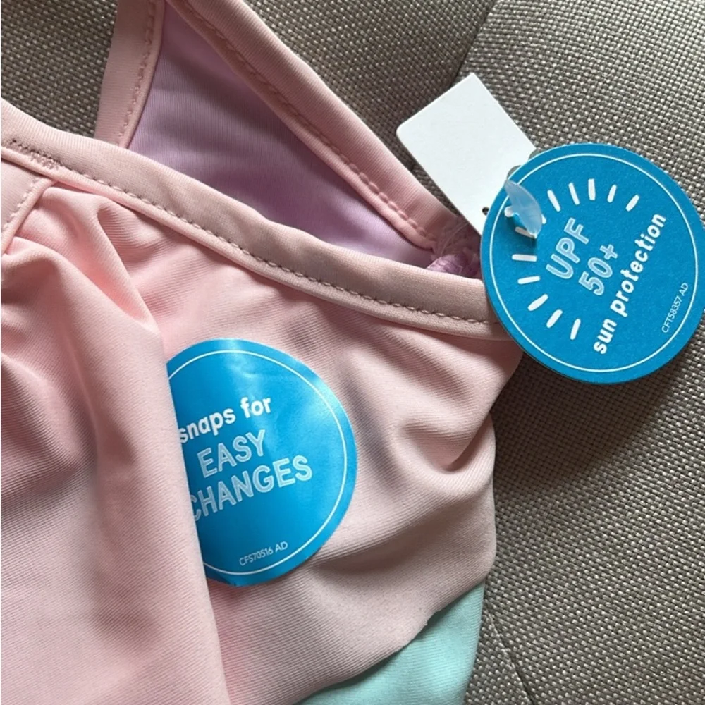 Carter's Pastel Layered Bathing Suit